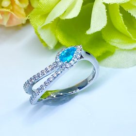 201022/PTパライバトルマリンリング T-0.12ct D-0.24ct | ジュエル