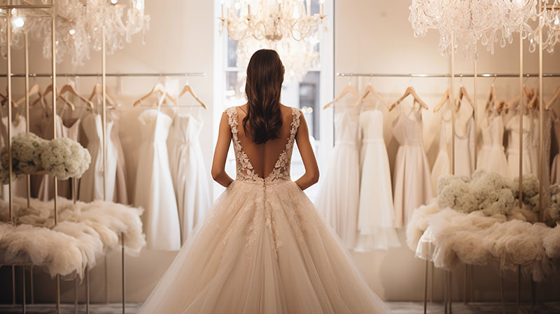 運命のウエディングドレスを探して。自分だけに似合う色の選び方