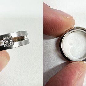 しっかりした作りのリング